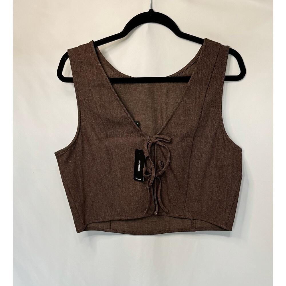 express 53159 brown L NWT